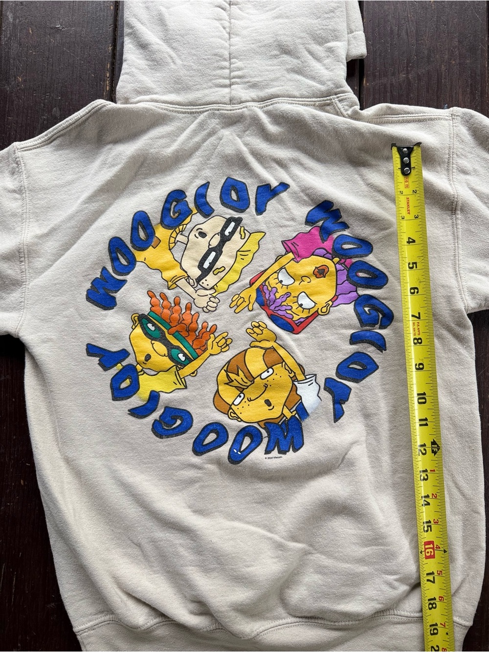 Rocket Power Cream Hoodie Size S